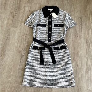 Maje Spring Summer 2020 black and white tweed